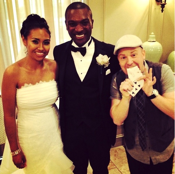 Wedding magician Chris Westfall